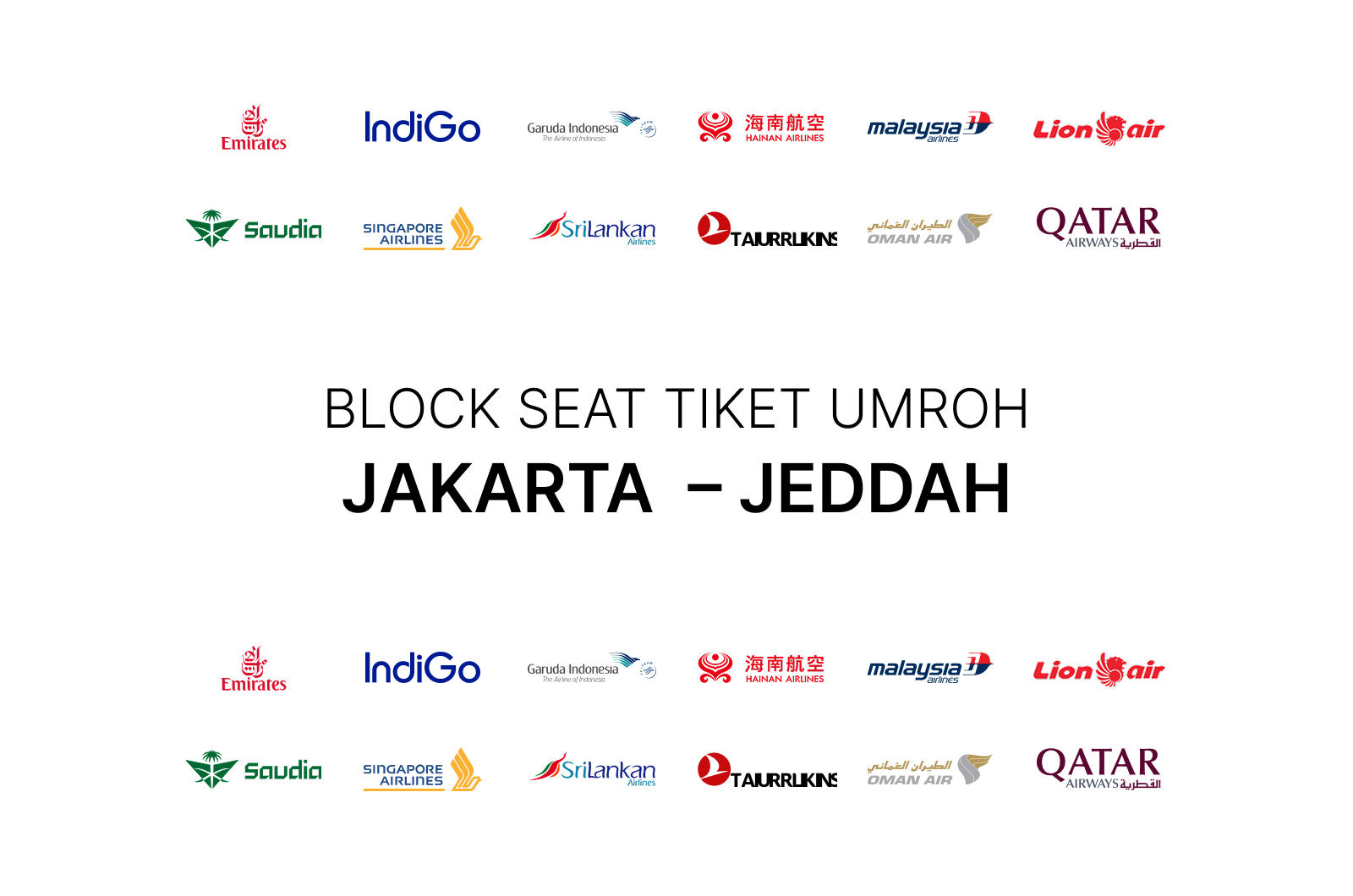 Tiket Umroh Jakarta - Jeddah
