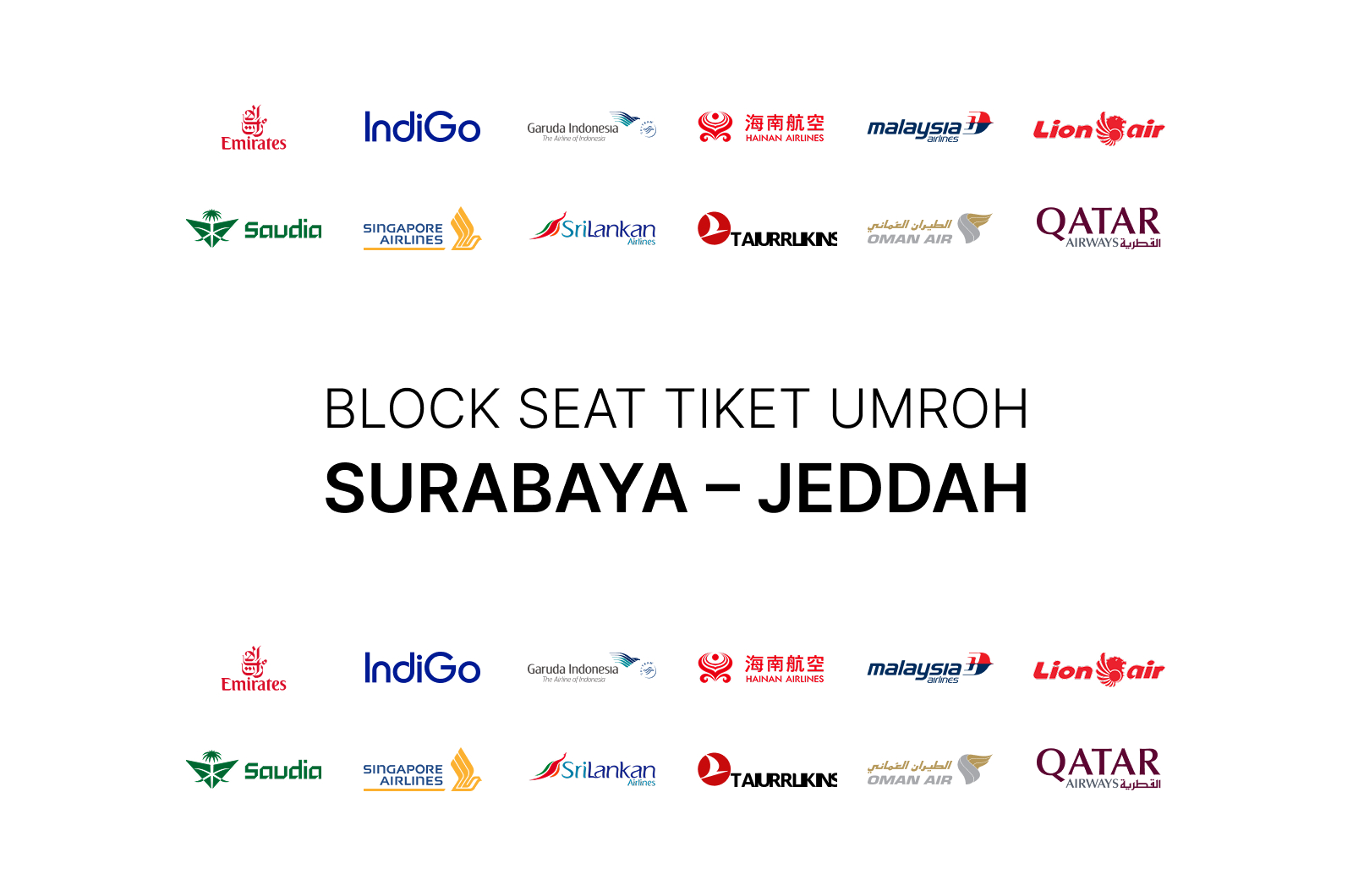 Tiket Umroh Surabaya - Jeddah